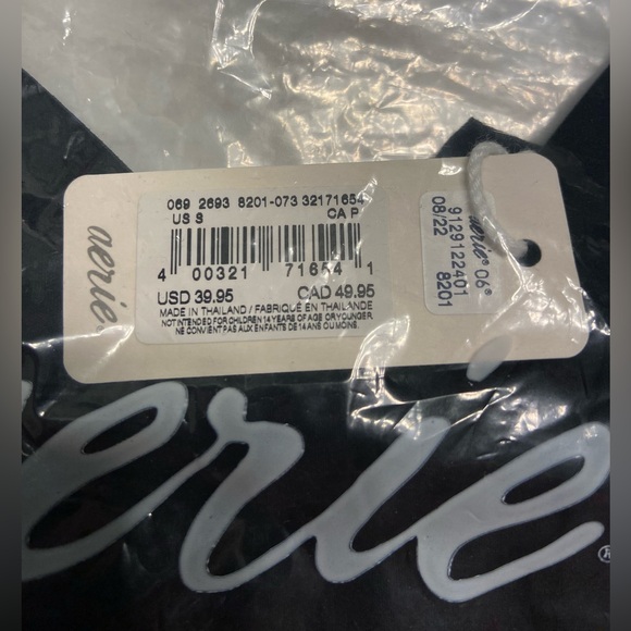 Aerie SMOOTHEZ Mesh Bralette Super Soft Sheer Light Stretchy Black Size Small - Picture 4 of 5